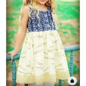 Vintage Sweet Honey Sweethoney 4 Country Fishing Summer Dress